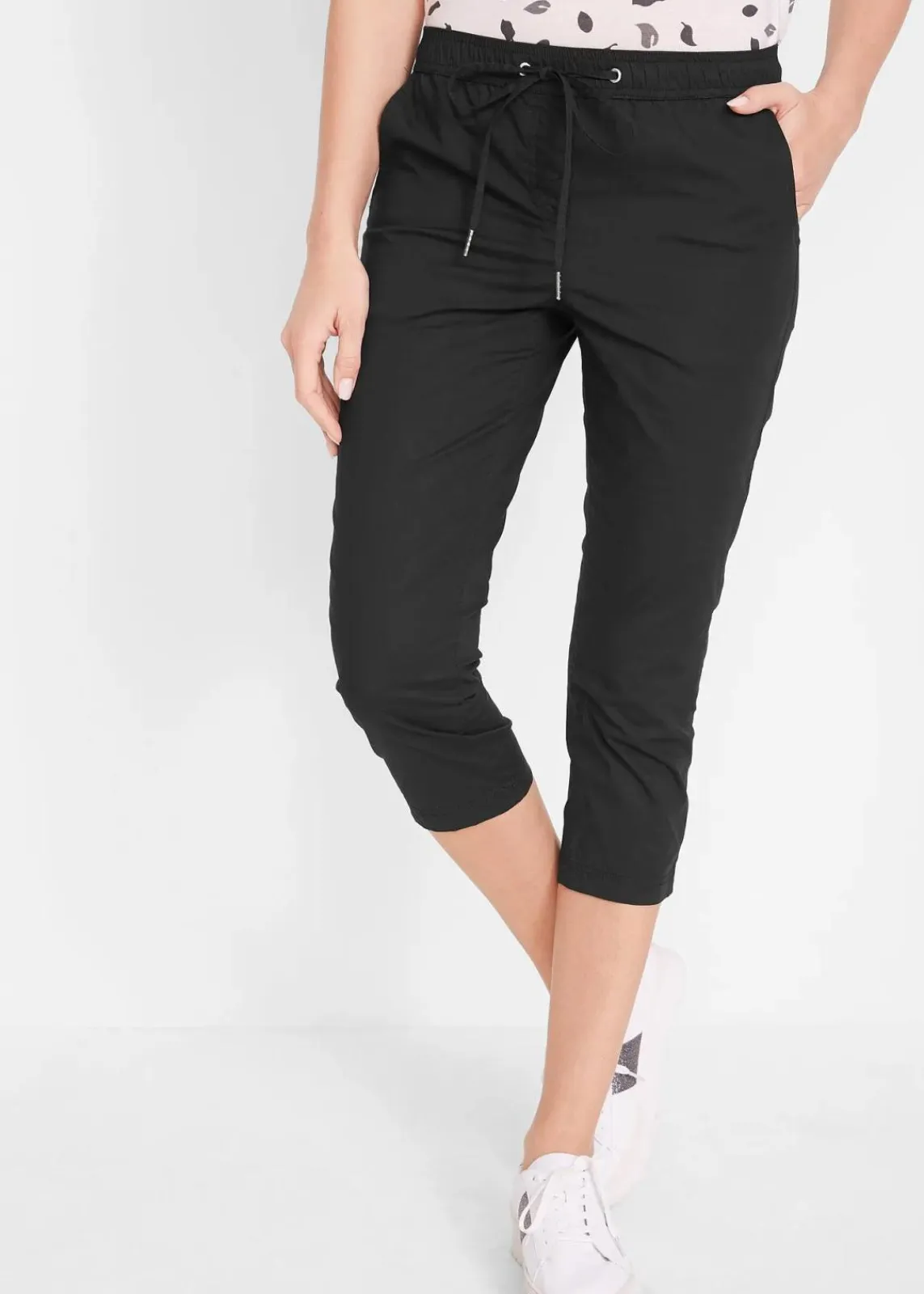 bonprix Bekleidung·Kleider|Hosen^3/4- Hose mit Bindeband schwarz