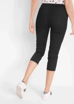 bonprix Bekleidung·Kleider|Hosen^3/4- Hose mit Bindeband schwarz