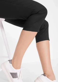 bonprix Bekleidung·Kleider|Hosen^3/4- Hose mit Bindeband schwarz
