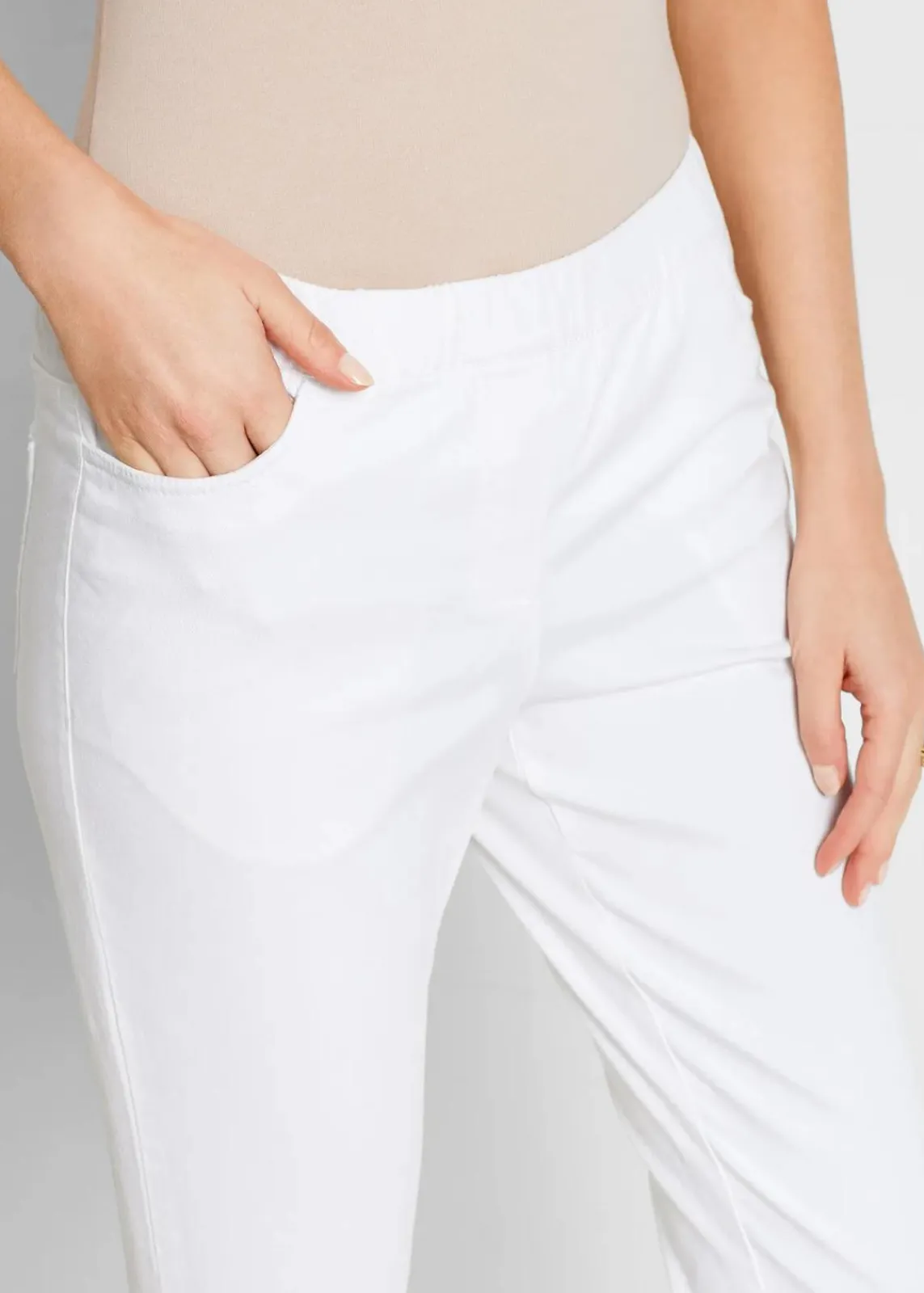 bonprix Bekleidung·Kleider|Hosen^7/8 Schlupfhose mit Stretch weiß