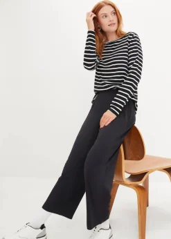 bonprix Bekleidung·Blusen & Tuniken|Bekleidung·Kleider^7/8- Shirthose, High-Waist, 2er-Pack schwarz/schwarz