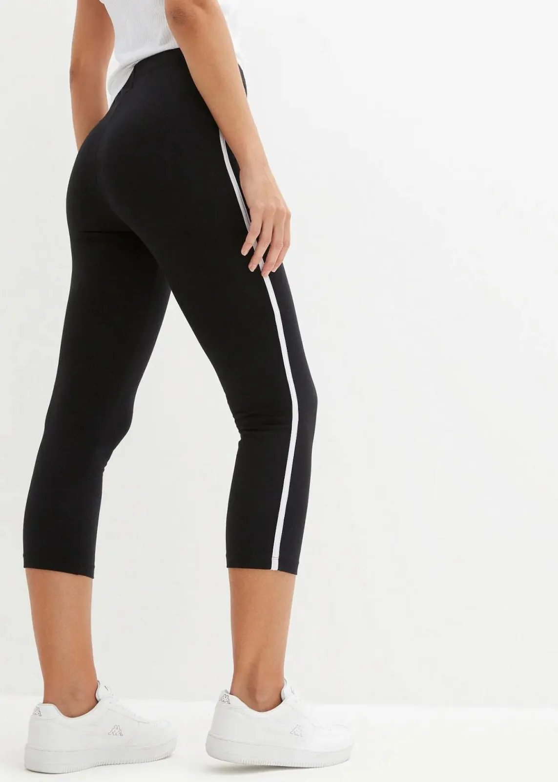 bonprix Basics|Hosen^¾ Sport-Leggings schwarz