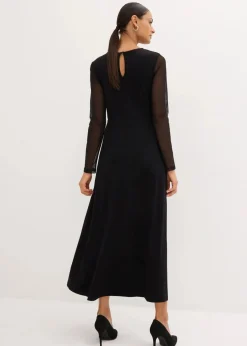 bonprix Kurzgrößen|Festliche Mode^Abendkleid mit Spitze schwarz