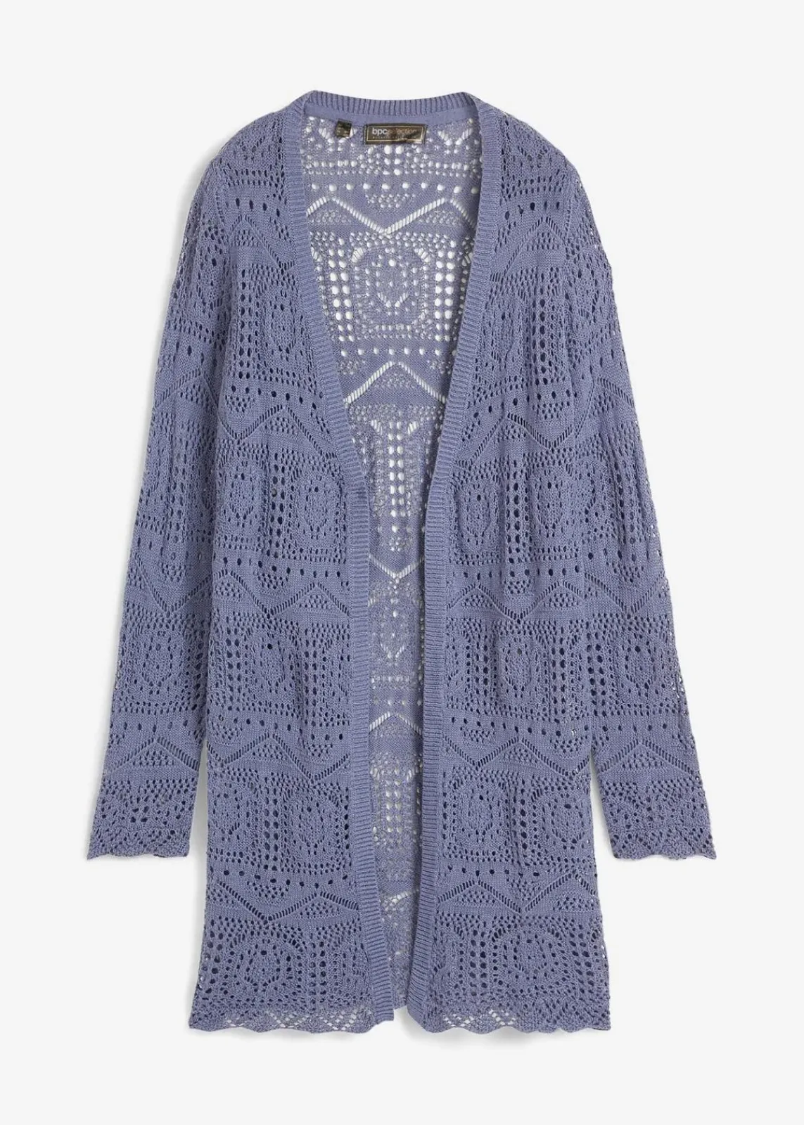 bonprix Pullover & Strickjacken|Bekleidung·Jeans^Ajour Longstrickjacke indigo