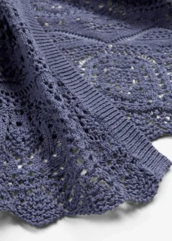 bonprix Pullover & Strickjacken|Bekleidung·Jeans^Ajour Longstrickjacke indigo