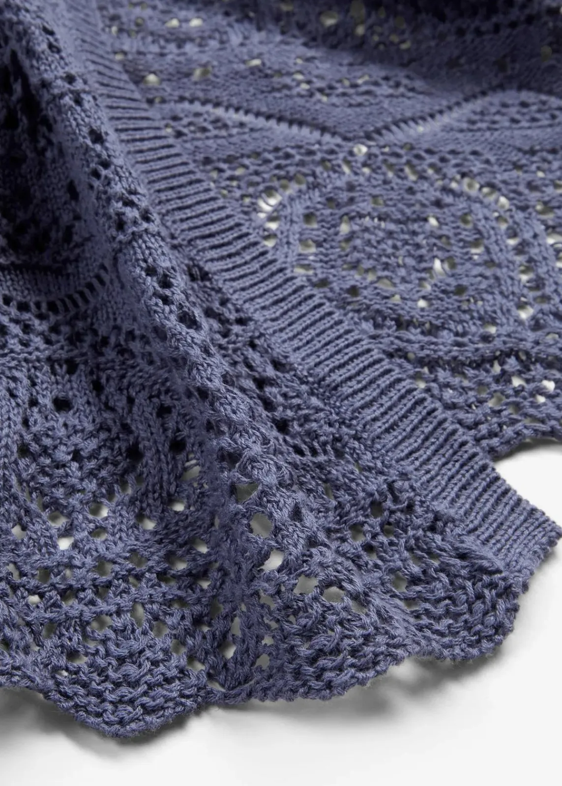bonprix Pullover & Strickjacken|Bekleidung·Jeans^Ajour Longstrickjacke indigo