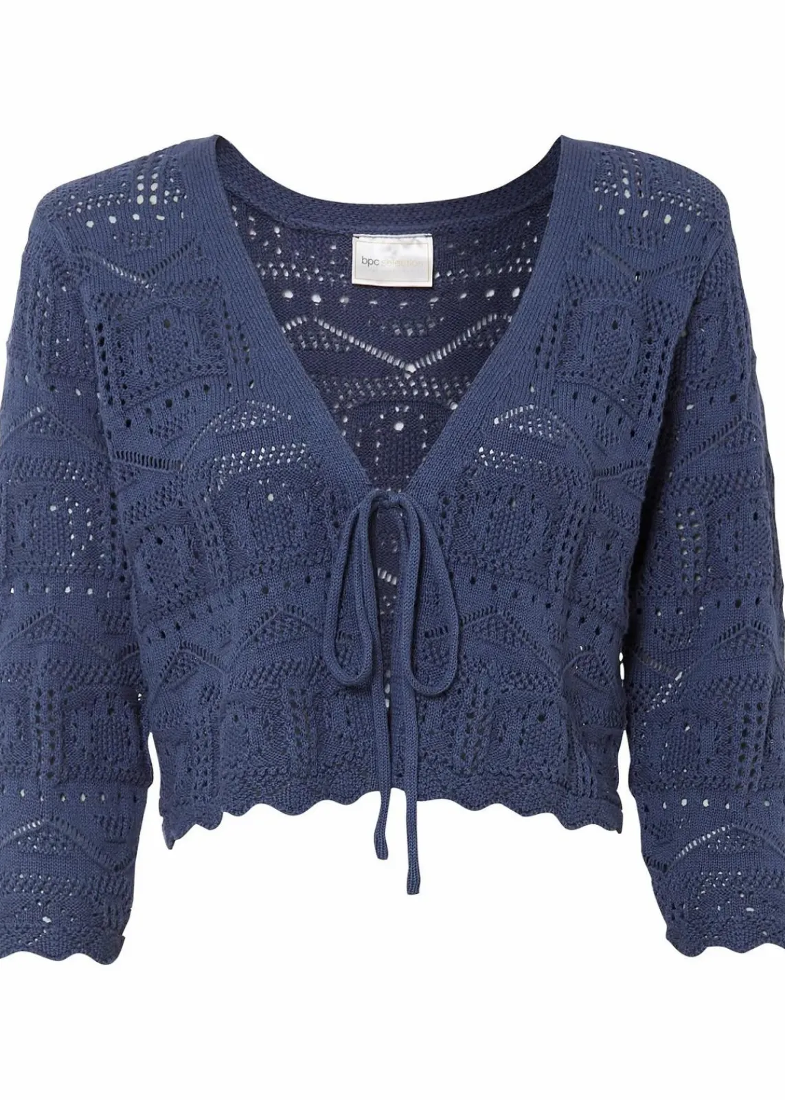 bonprix Bekleidung·Umstandsmode|Strickmode^Ajour-Bolero indigo