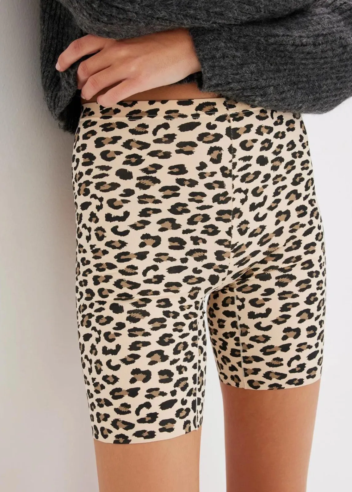 bonprix Bekleidung·Kleider|Hosen^Anti-Scheuer Radler mit kühlendem Material leoparden muster