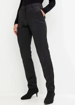 bonprix Hosen|Festliche Mode^Anzughose aus feinem Satin schwarz