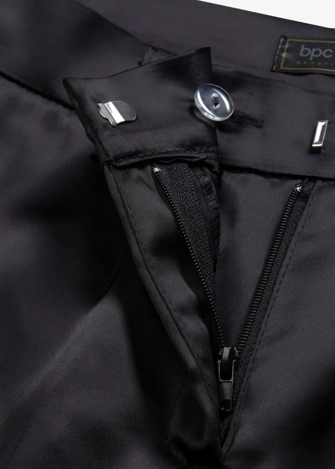bonprix Hosen|Festliche Mode^Anzughose aus feinem Satin schwarz