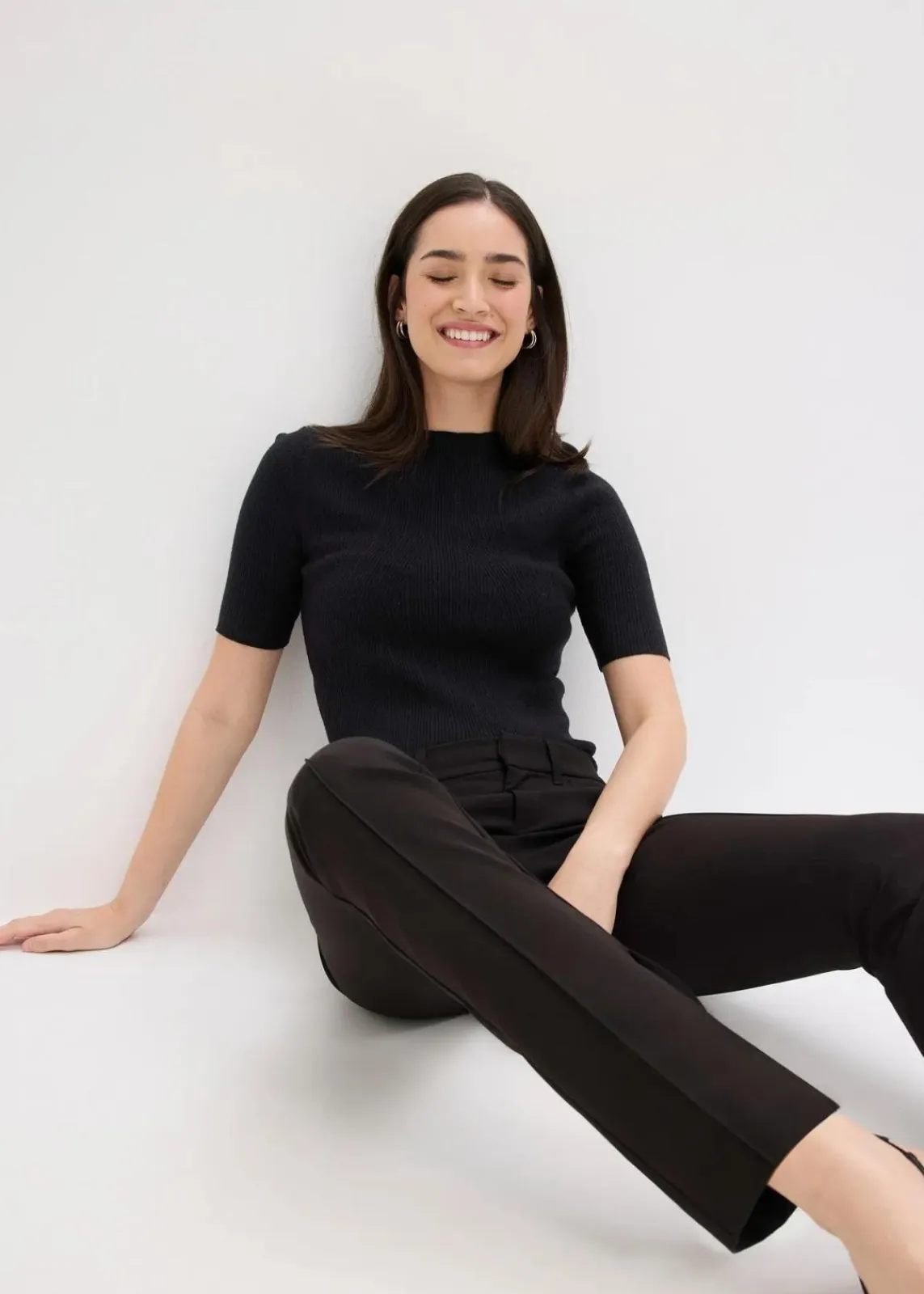bpc bonprix collection Hosen|Bekleidung·Kleider^Anzugshose schwarz