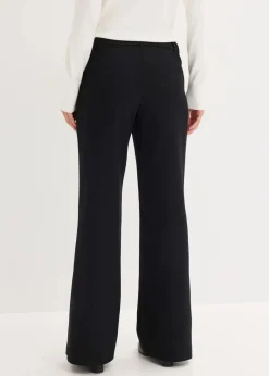 bonprix Bekleidung·Kleider|Hosen^Anzugshose flared schwarz