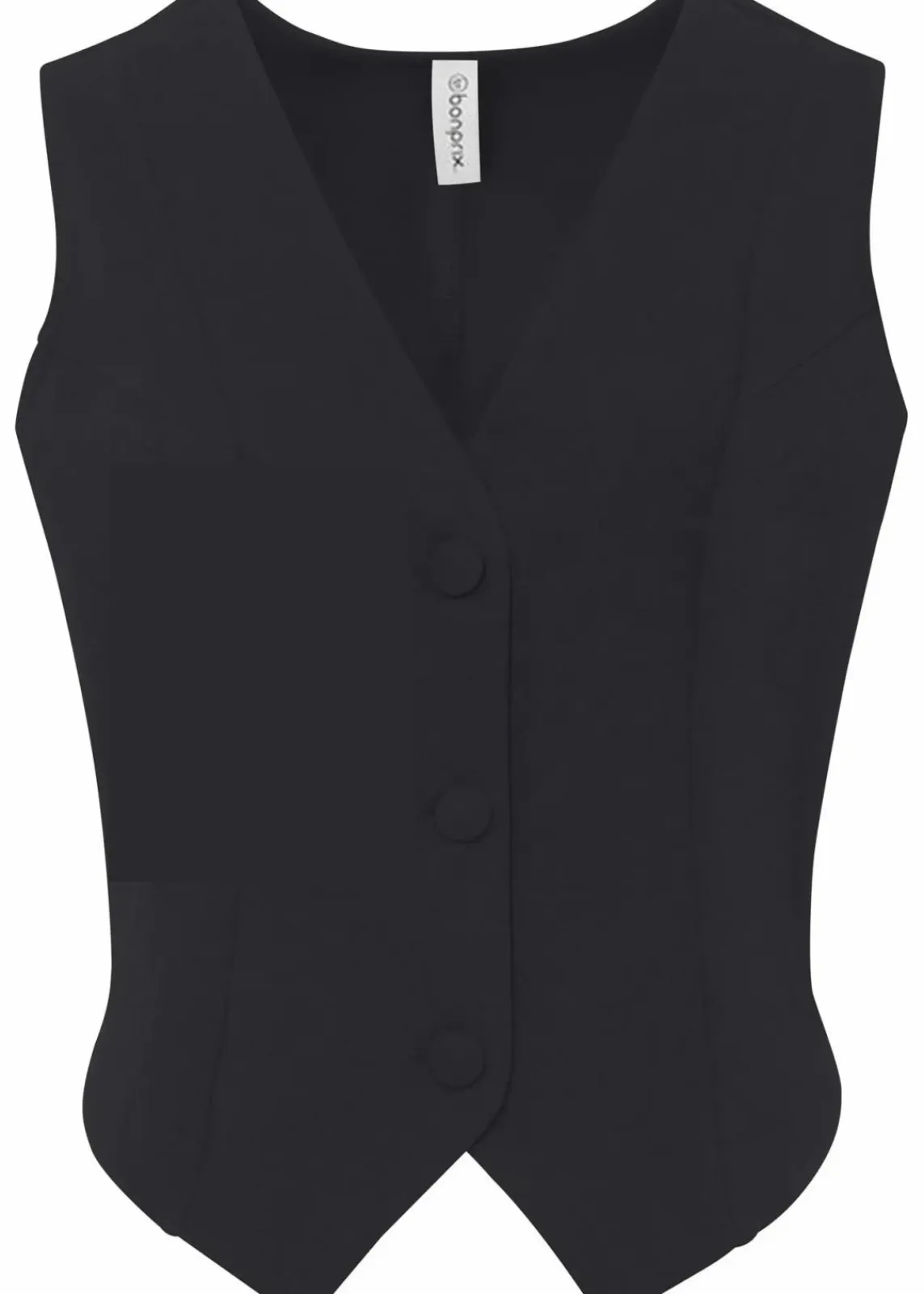 bonprix Jacken & Mäntel^Anzugweste aus fester Interlock-Qualität schwarz