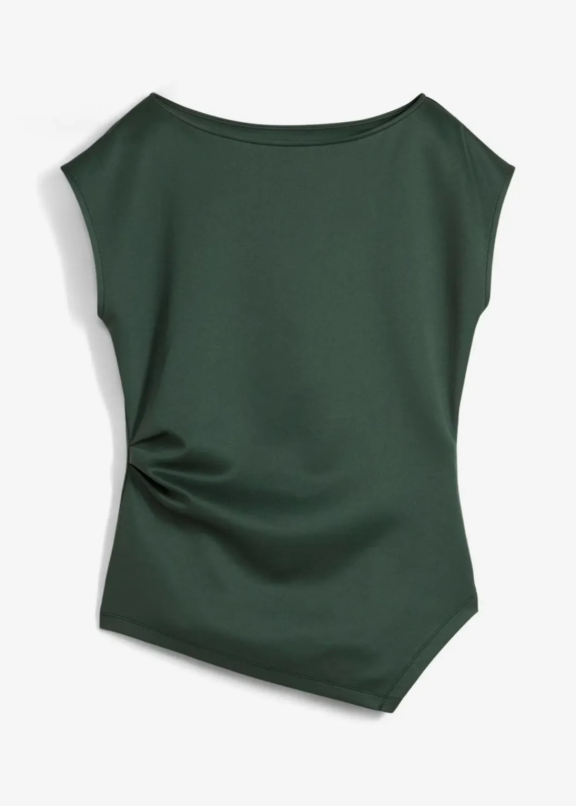 bonprix Shirts & Tops^Asymmetrisches Top aus bequemem Scuba schattengrün