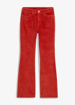bonprix Hosen^Ausgestellte Cordhose karminrot
