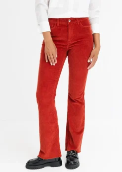 bonprix Hosen^Ausgestellte Cordhose karminrot