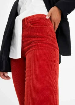 bonprix Hosen^Ausgestellte Cordhose karminrot