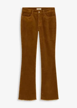bonprix Hosen^Ausgestellte Cordhose cognac braun