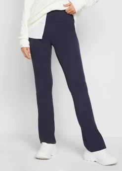 bonprix Hosen|Nachhaltigere Materialien^ausgestellte Leggings dunkelblau