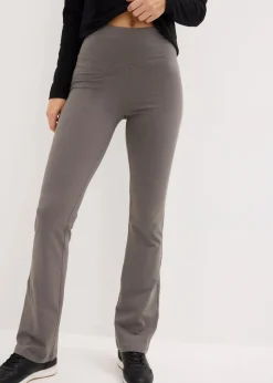 bonprix Hosen|Nachhaltigere Materialien^ausgestellte Leggings dunkelgrau