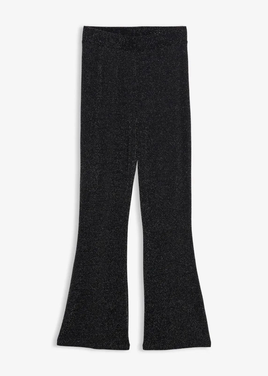 bonprix Bekleidung·Kleider|Hosen^Ausgestellte Leggings mit Glitzer schwarz