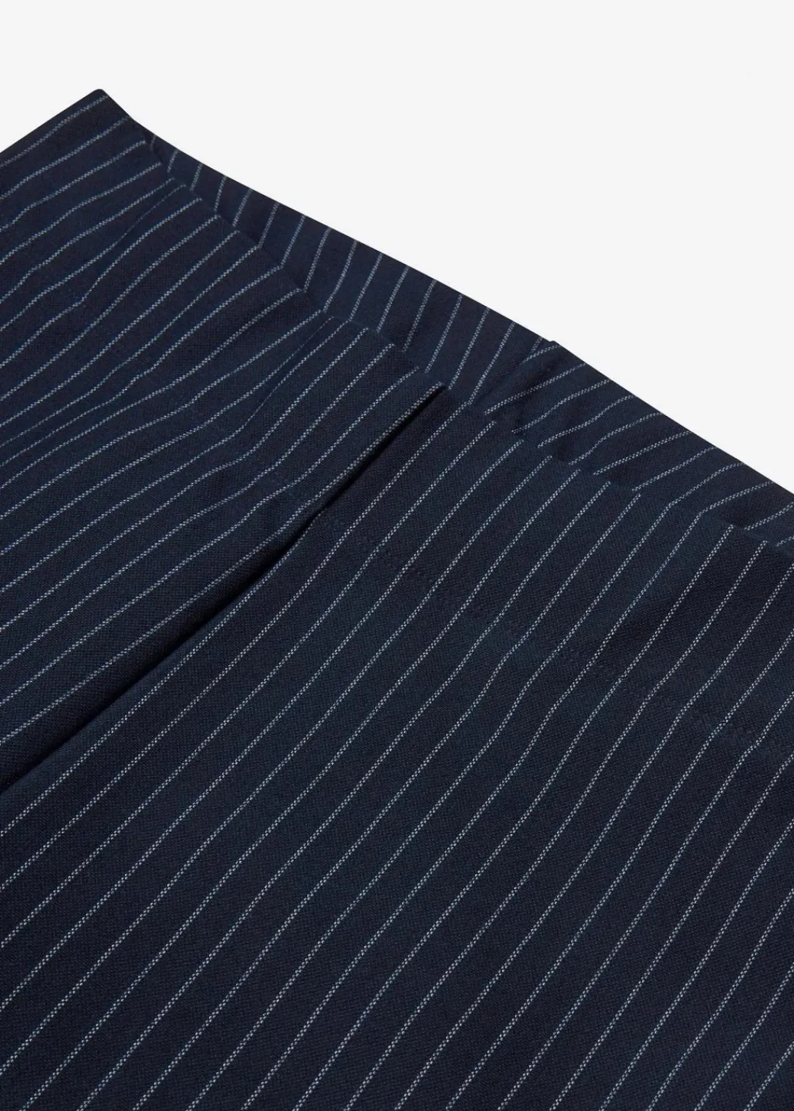 bonprix Bekleidung·Kleider^Ausgestellte Schlupfhose mit Nadelstreifen dunkelblau/wollweiß