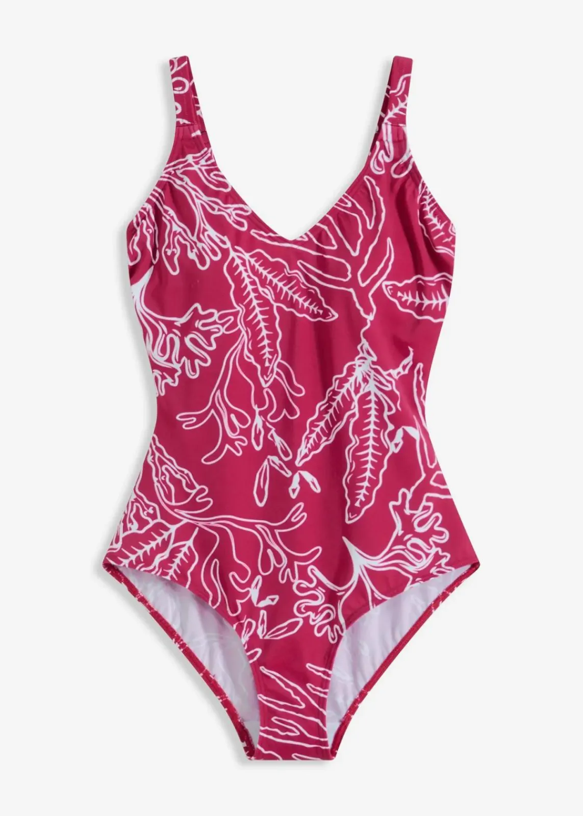 bonprix Nachhaltigere Materialien|Badeanzüge^Badeanzug fuchsia bedruckt