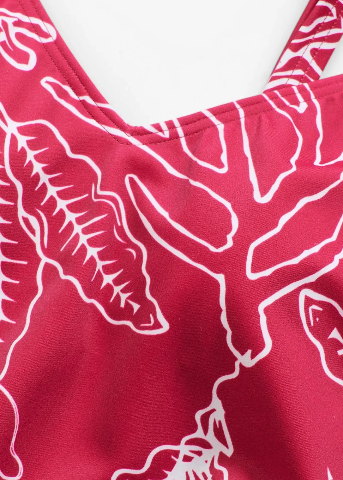 bonprix Nachhaltigere Materialien|Badeanzüge^Badeanzug fuchsia bedruckt