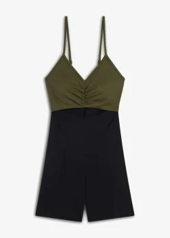 bonprix Nachhaltigere Materialien|Badeanzüge^Badeanzug schwarz/khaki