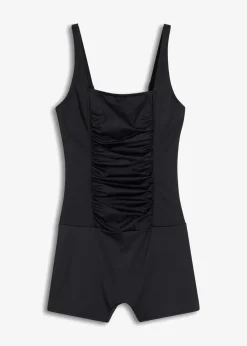 bonprix Nachhaltigere Materialien|Bademode·Badeanzüge^Badeanzug mit Bein schwarz