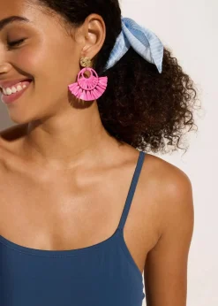 bonprix Nachhaltigere Materialien|Badeanzüge^Badeanzug mit Schnürung blau