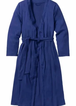 bonprix Wäsche·Basics|Wäsche·Bademäntel^Bademantel aus Shirtqualität mitternachtsblau