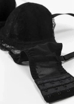 bonprix Große Cups D-H|Nachhaltigere Materialien^Balconette-BH aus Spitze schwarz