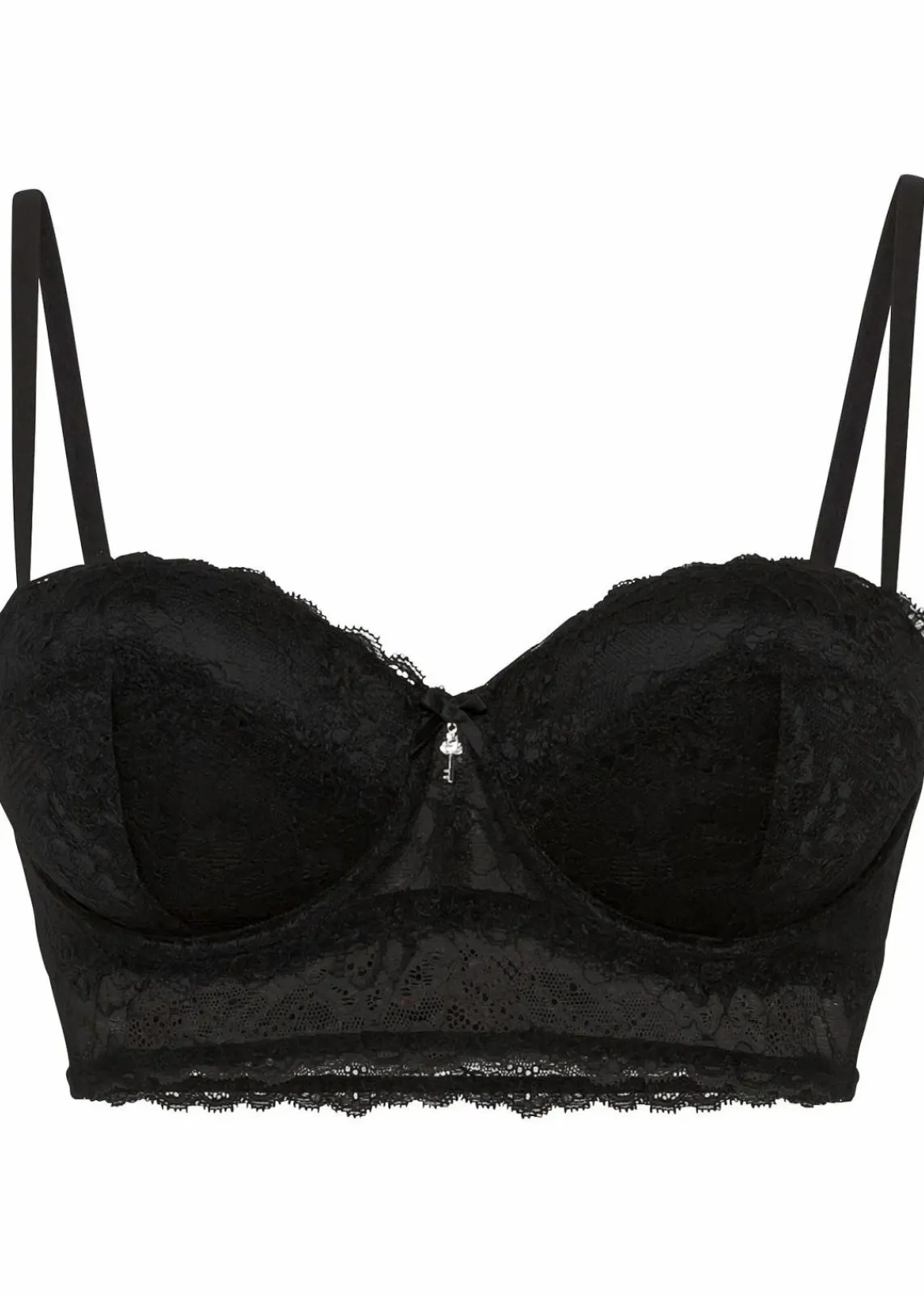 bonprix Große Cups D-H|Nachhaltigere Materialien^Balconette-BH aus Spitze schwarz
