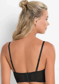 bonprix Große Cups D-H|Nachhaltigere Materialien^Balconette-BH aus Spitze schwarz