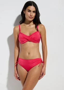 bonprix Große Cups D-F|Nachhaltigere Materialien^Balconette-Bikini aus glänzendem Material (2-tlg.Set) pink