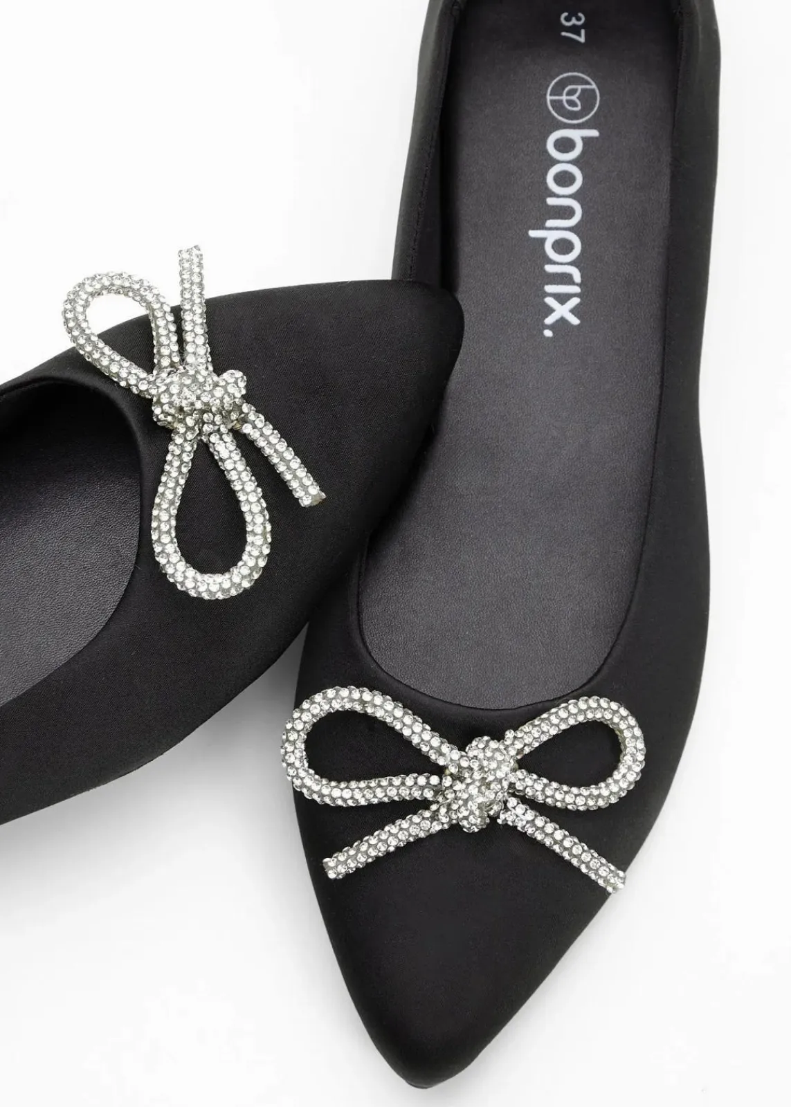 bonprix Sommerschuhe|Festliche Mode^Ballerina schwarz