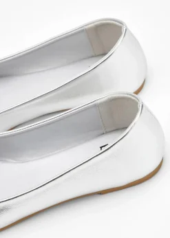 bonprix Sommerschuhe^Ballerinas silber metallic