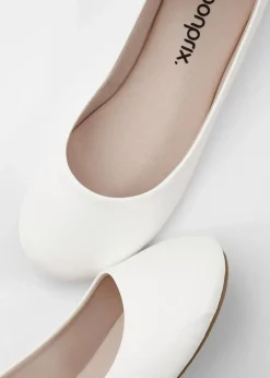 bonprix Schuhe & Accessoires In Spezialgrößen·Schuhe In Übergröße|Sommerschuhe^Ballerinas weiß