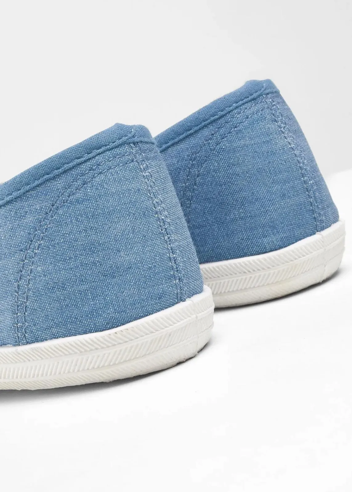 bonprix Sommerschuhe^Ballerinas aus Baumwoll-Canvas jeansblau