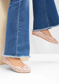 bonprix Schuhe & Accessoires In Spezialgrößen·Schuhe In Übergröße|Sommerschuhe^Ballerinas in bequemer Weite rosa