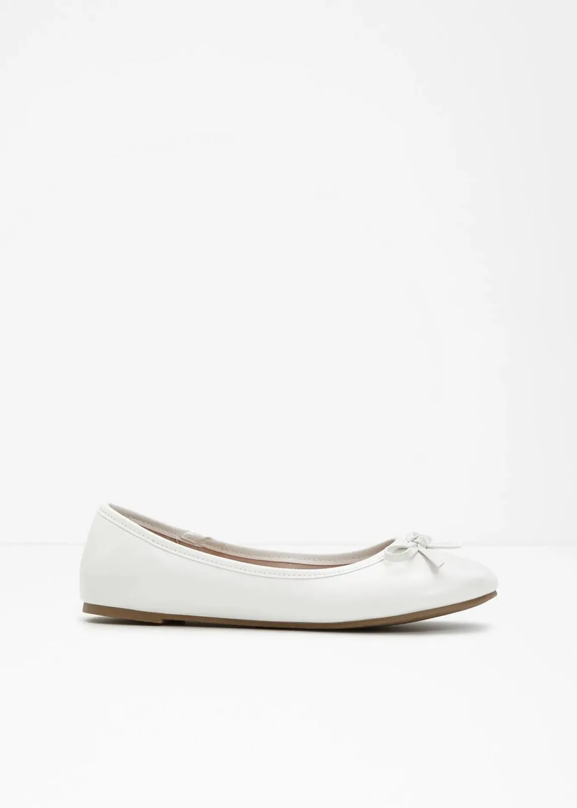 bonprix Schuhe & Accessoires In Spezialgrößen·Schuhe In Übergröße|Sommerschuhe^Ballerinas mit Schleife weiß