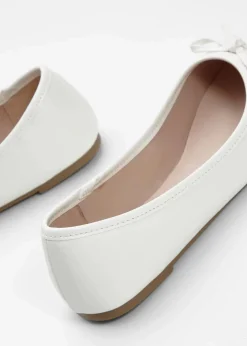 bonprix Schuhe & Accessoires In Spezialgrößen·Schuhe In Übergröße|Sommerschuhe^Ballerinas mit Schleife weiß