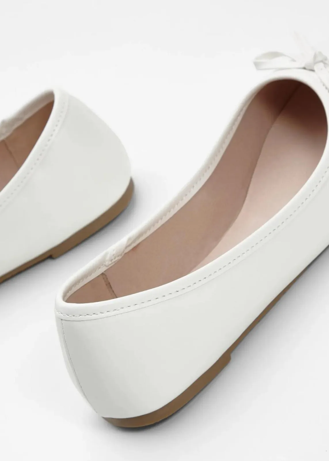 bonprix Schuhe & Accessoires In Spezialgrößen·Schuhe In Übergröße|Sommerschuhe^Ballerinas mit Schleife weiß