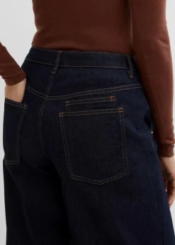 bonprix Jeans^Balloon Jeans Mid Waist, cropped nachtblau denim