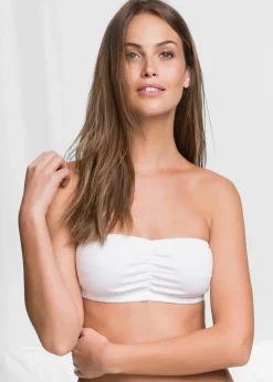 bonprix Nachhaltigere Materialien|Bhs^Bandeau BH (Cup A und B) mit Bio-Baumwolle (2er Pack) schwarz+ weiß