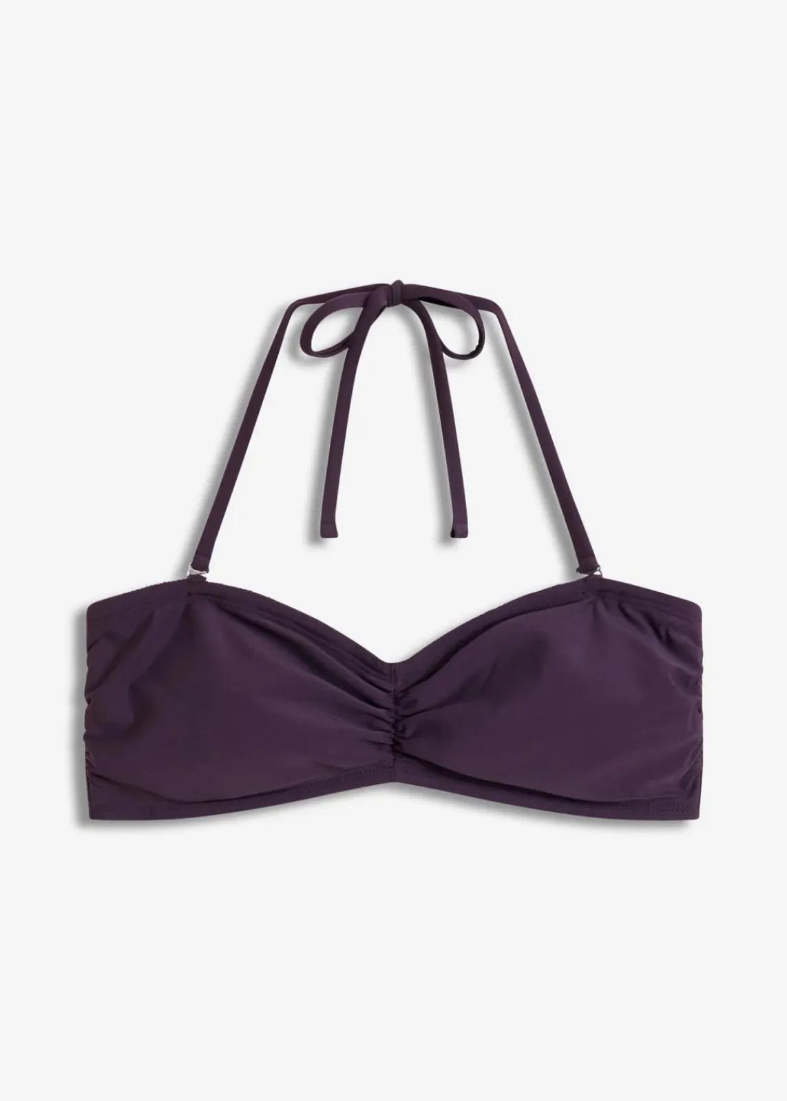 bonprix Nachhaltigere Materialien|Mix & Match^Bandeau-Bikinioberteil mit abnehmbaren Trägern dunkellila