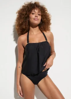 bonprix Nachhaltigere Materialien|Bademode·Tankinis^Bandeau-Tankini (2-tlg.Set) schwarz