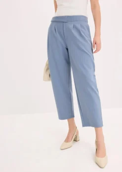 bonprix Bekleidung·Kleider|Hosen^Barell-Hose mit Bundfalten rauchblau