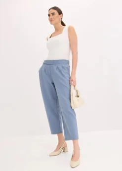 bonprix Bekleidung·Kleider|Hosen^Barell-Hose mit Bundfalten rauchblau